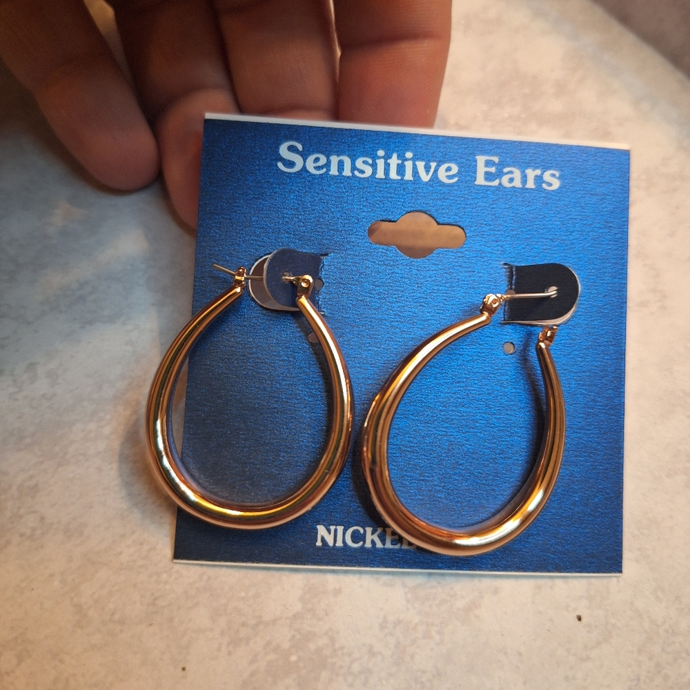 Gold Hoop Earrings for Sensitive Ears